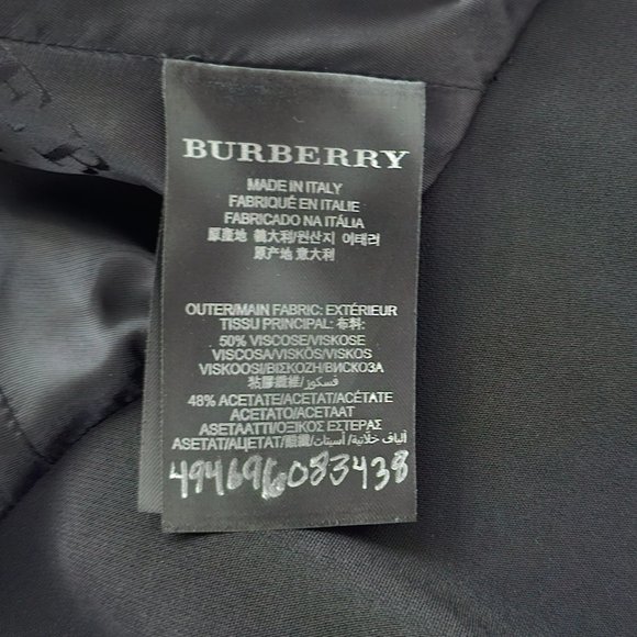 Burberry Prorsum Black and Tan Tailored Peplum Jacket  BRAND NEW!!! AUTHENTIC - Picture 13 of 15